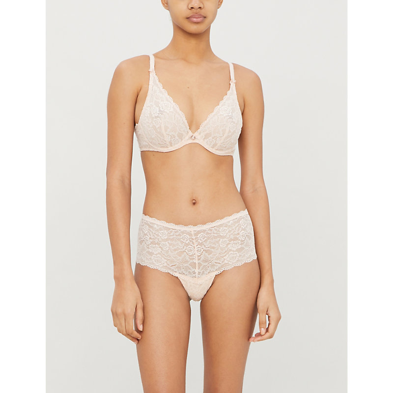 Aubade Rosessence Underwired Lace Bra In Nude Dete