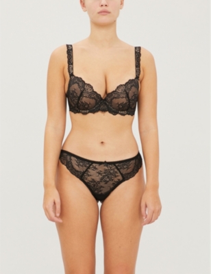 Aubade Queen of Shadow Padded Bra in Black