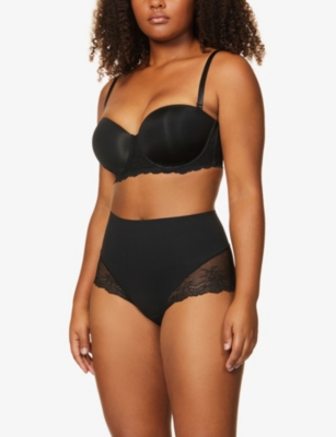 Spanx Undie-tectable Lace Hi-hipster Panty In Very Black