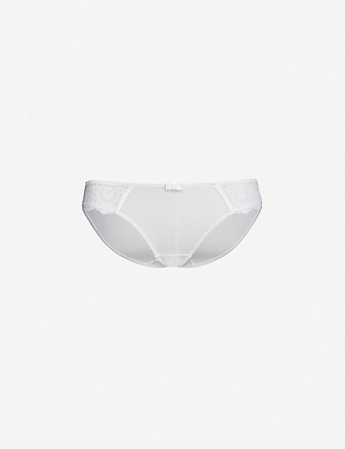 MAISON LEJABY: Gaby lace and satin briefs