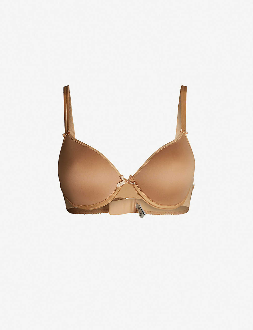 Shop Chantelle Women's Toffee Basic Invisible Memory Foam T-shirt Bra In Toffee (brown)