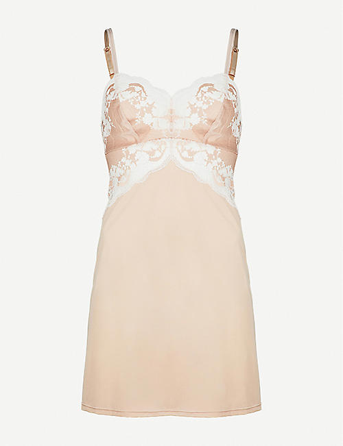 WACOAL: Lace Affair satin and lace chemise