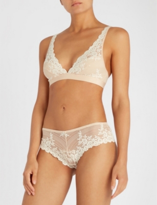 Wacoal Embrace Lace Plunge Bra Nude - & She Knows