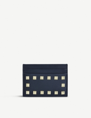 meget adelig skarpt VALENTINO GARAVANI - Rockstud studded leather card holder | Selfridges.com