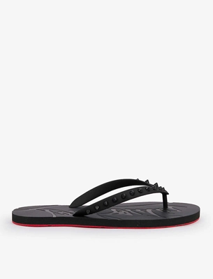 Loubi rubber flip-flops
