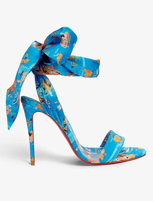 Sandale Du Desert 100 satin heeled sandals