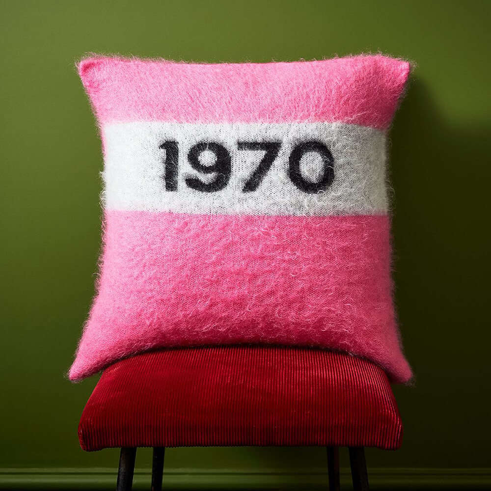 Pink 1970 Bella Freud cushion