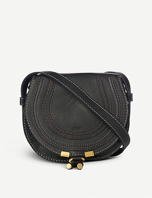 CHLOE: Marcie small leather saddle bag