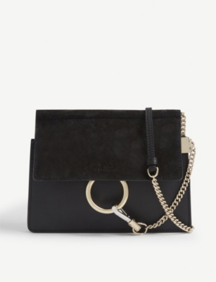 chloe faye leather shoulder bag