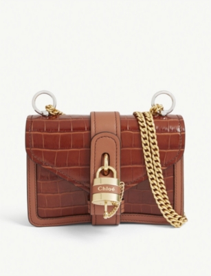 Chloe aby mini leather shoulder online bag