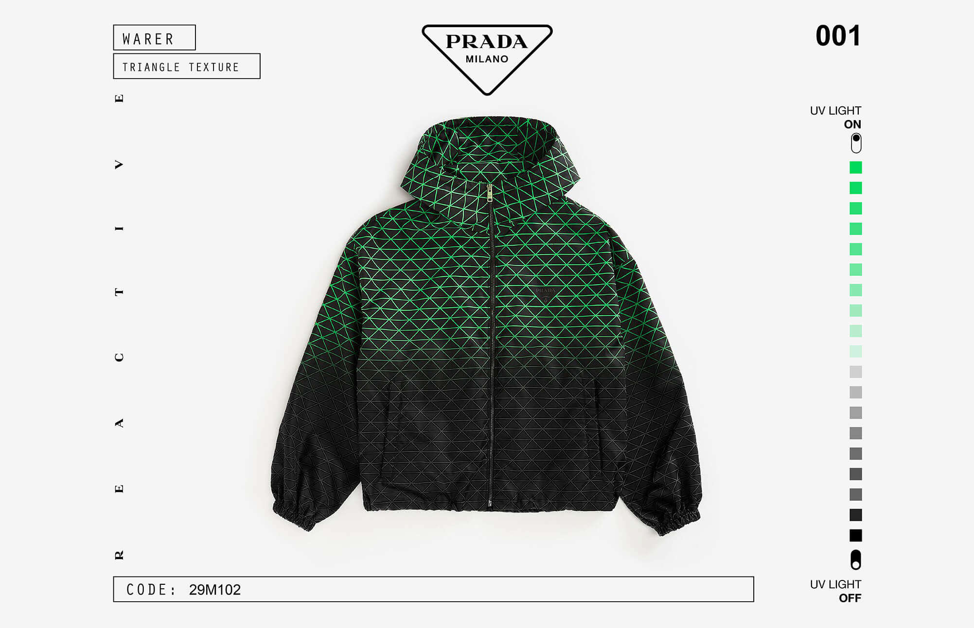 PRADA Heat-reactive logo-plaque recycled-polyamide puffer jacket