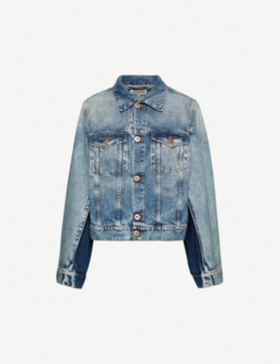 Maison Margiela Cut Out Denim Jacket Selfridges Com