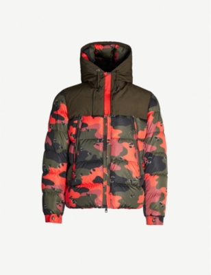 moncler red camo jacket