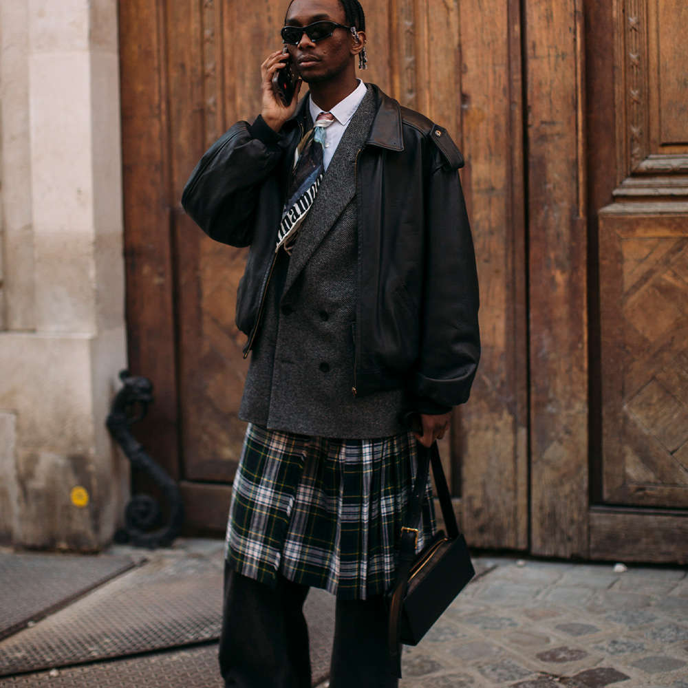 Secondhand leather jacket