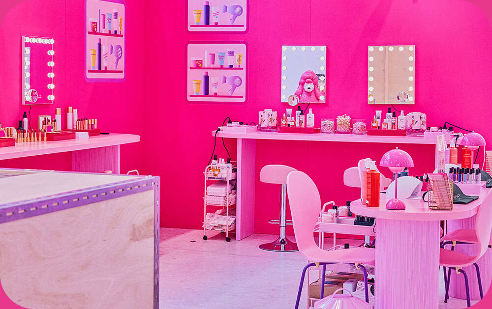 Barbie's vanity room