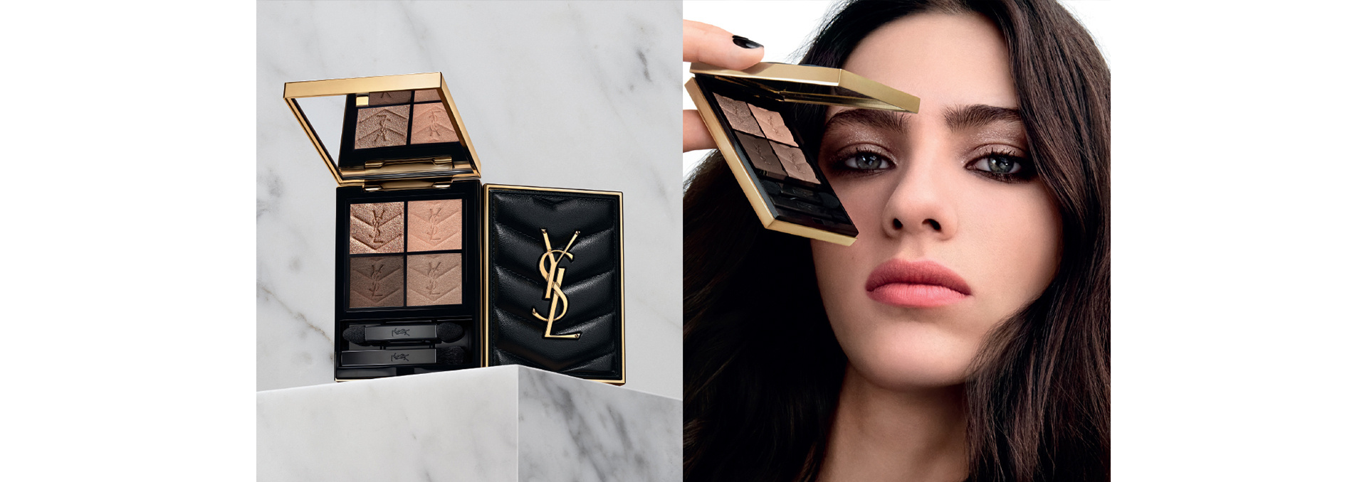 Yves Saint Laurent cosmetic bag  Black makeup bag, Yves saint laurent  bags, Pink makeup bag