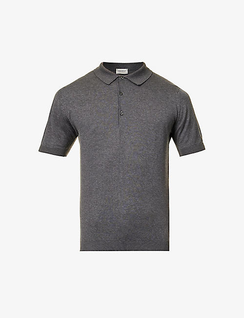 JOHN SMEDLEY: Adrian cotton polo shirt