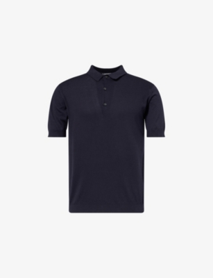 JOHN SMEDLEY: Sea Island cotton polo shirt