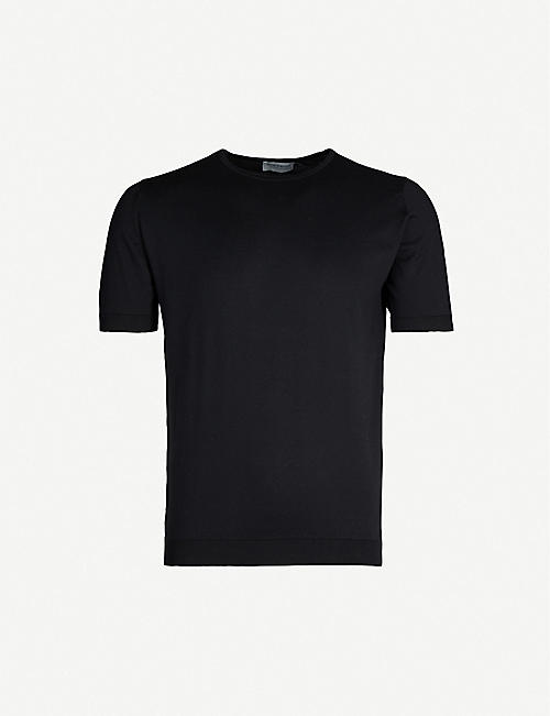JOHN SMEDLEY: Belden cotton-knit T-shirt