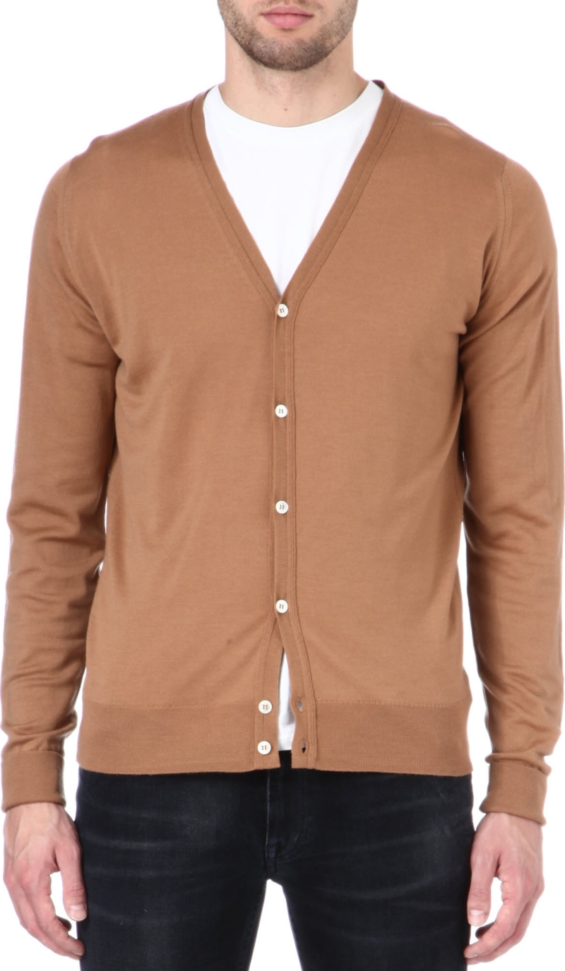 JOHN SMEDLEY   Bryn merino wool cardigan