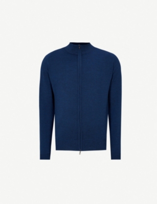 john smedley zip cardigan