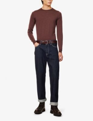 JOHN SMEDLEY: Lundy Crewneck Wool Jumper