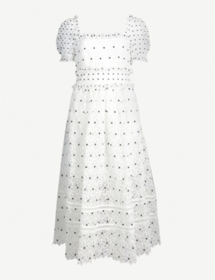 self portrait midi lace dress arabella selfridges