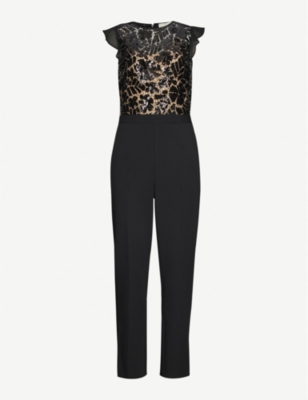 michael kors lace bodice jumpsuit