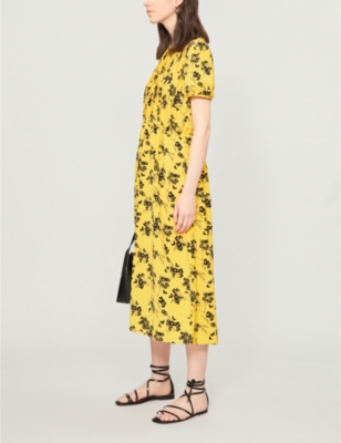 Michael kors botanical store print crepe dress