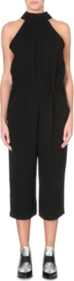 MCQ ALEXANDER MCQUEEN   Halterneck crepe jumpsuit