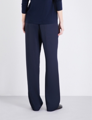 VINCE Wide-leg stretch-satin pants