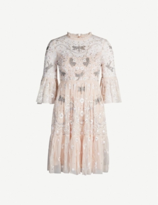 dragonfly garden midi dress