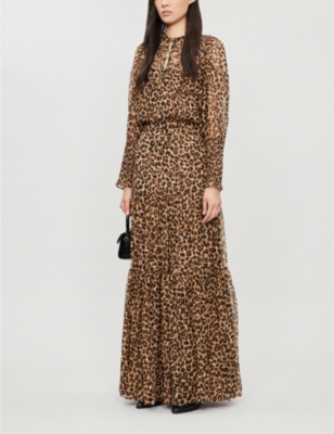 veronica beard leopard dress