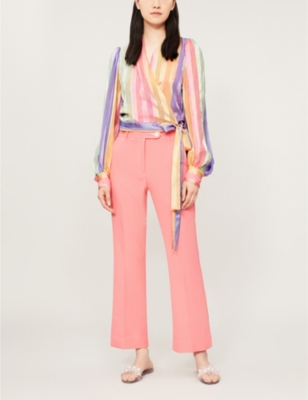 STINE GOYA GLENDA STRIPED DEVORÉ TOP