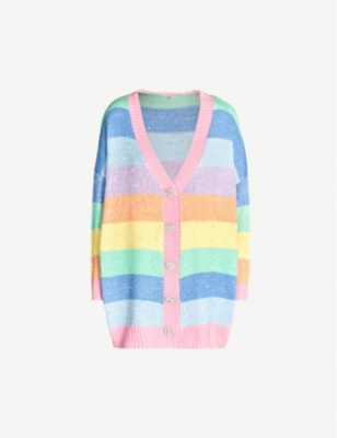 olivia rubin mika rainbow cardigan