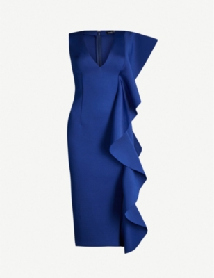 Frilled Neoprene Dress