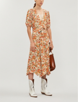 faithfull delia midi dress