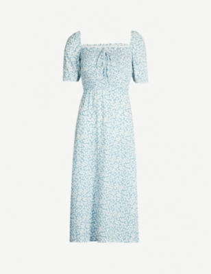 faithfull bella floral midi dress