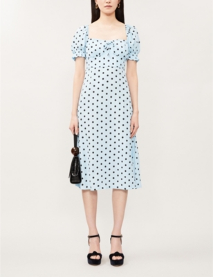 faithfull the brand polka dot dress
