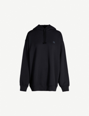 ACNE STUDIOS Farrin face-patch cotton-jersey hoody