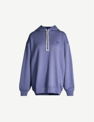 ACNE STUDIOS Farrin face-patch cotton-jersey hoody