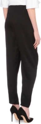 LANVIN Slim-Fit Tapered Crepe Trousers
