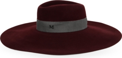 MAISON MICHEL   Fara wide brimmed felt fedora hat