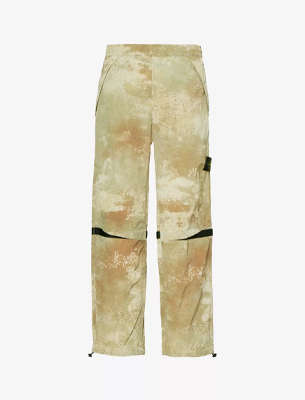 Stone Island Dissolve camouflage-pattern shell trousers