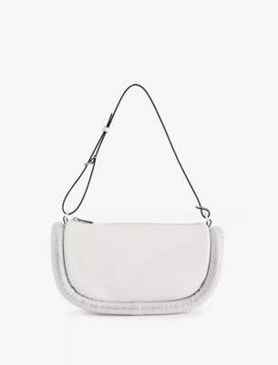 JW ANDERSON Bumper crystal-embellished leather shoulder bag