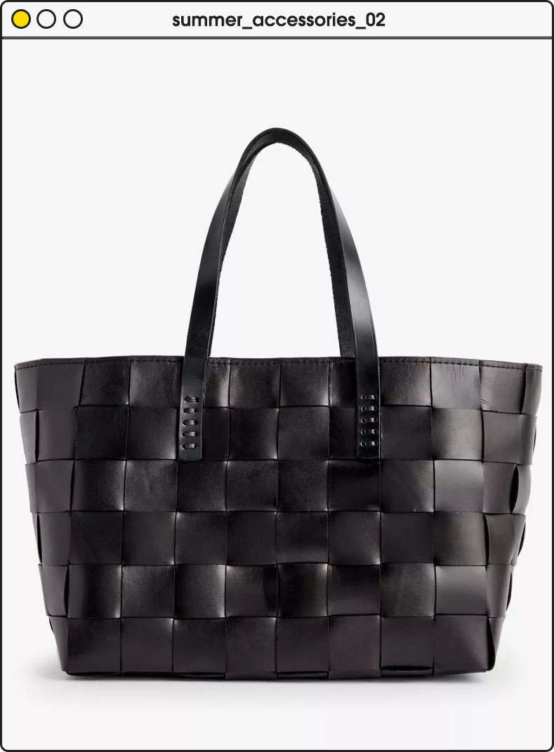 Dragon Diffusion Japan woven-leather top-handle tote bag