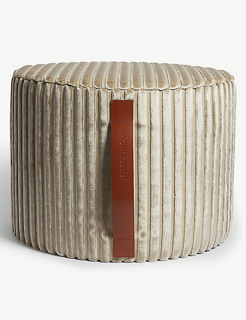 MISSONI HOME: Coomba velvet cylindrical pouf 30cm