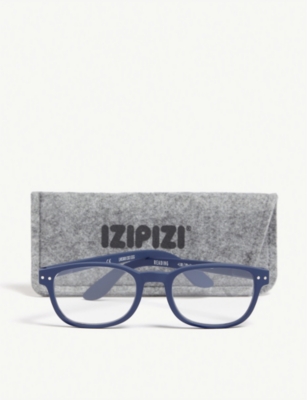 Izipizi Mens #b Reading Rectangle-frame Glasses +1.5
