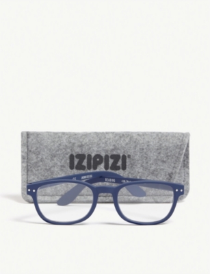 Shop Izipizi Mens Black #b Reading Rectangle-frame Glasses +2