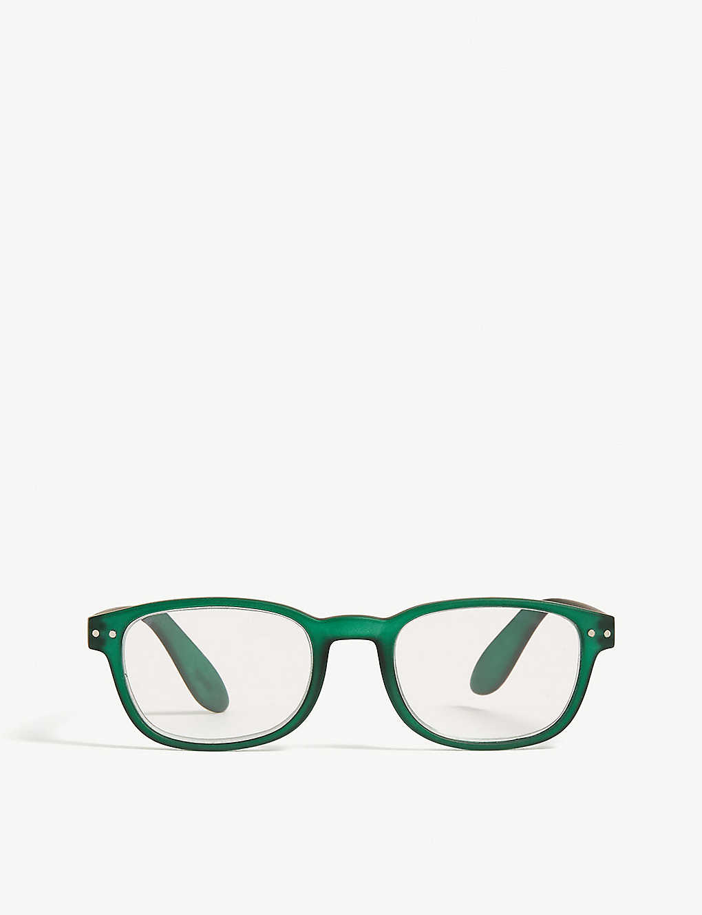Izipizi Womens Green #d Reading Square-frame Glasses +1